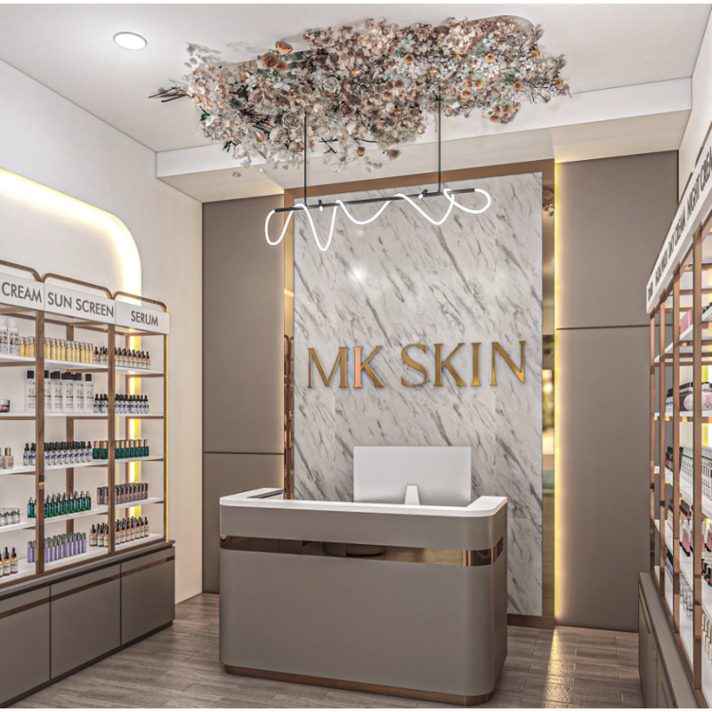 Gabinete de exhibición de esti - Luxury High End Skincare reseña y precio