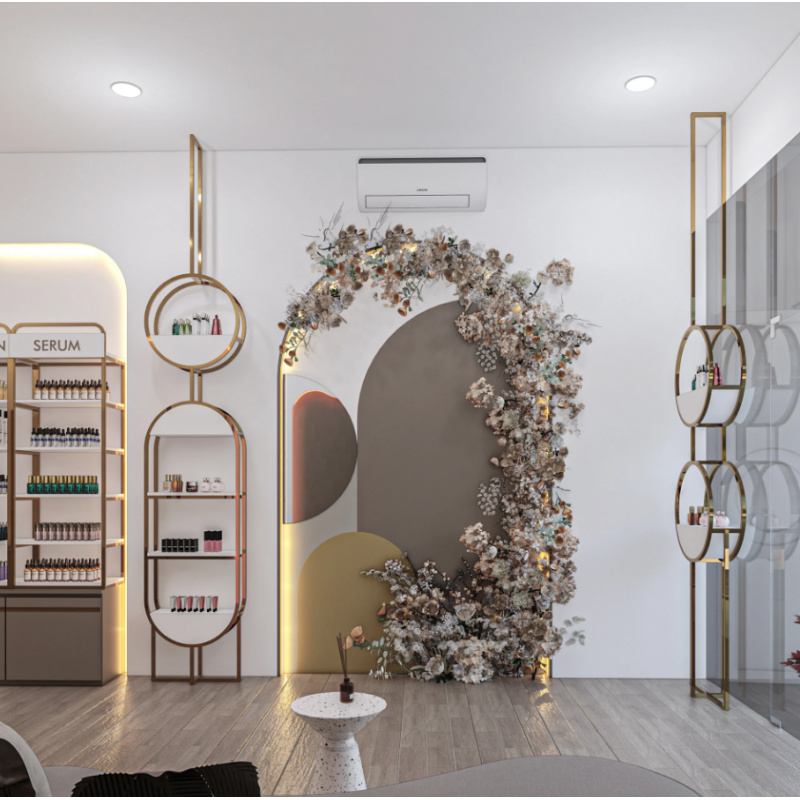 Gabinete de exhibición de esti - Luxury High End Skincare reseña y precio