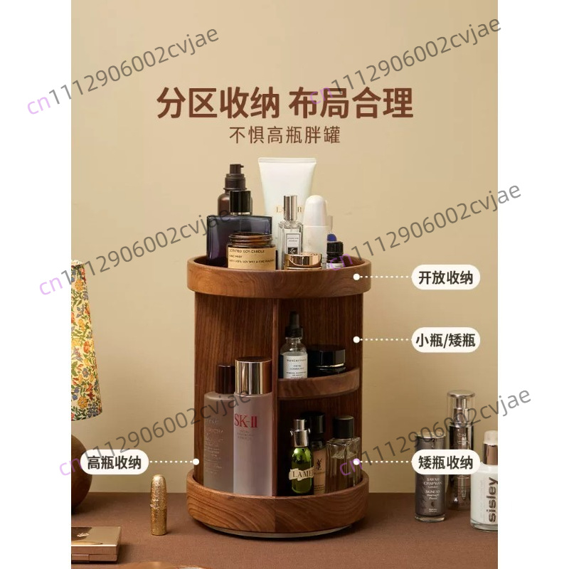Caja giratoria de madera maciz - Luxury High End Skincare reseña y precio