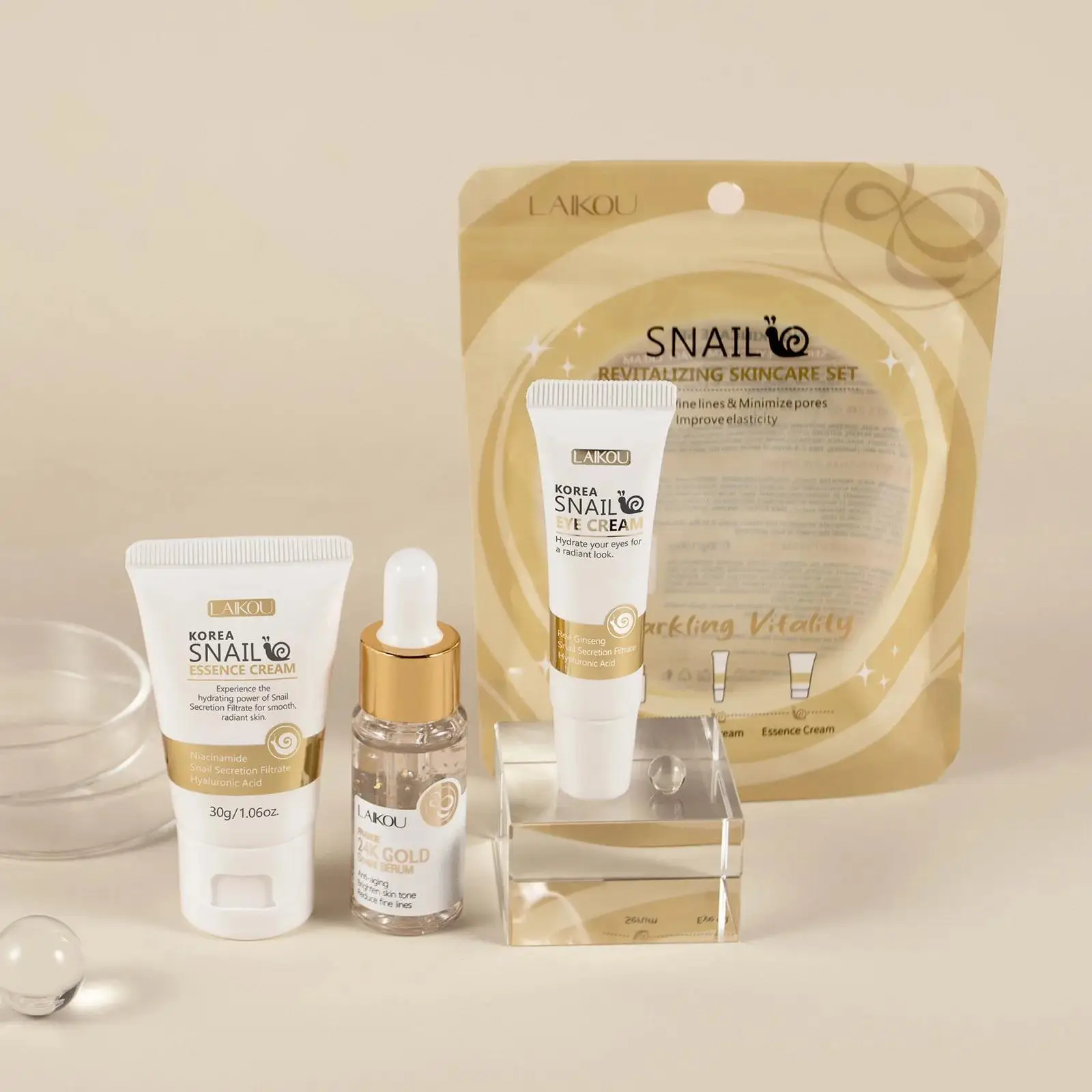 Suero reparador de caracol dor - Luxury Natural Skincare reseña y precio