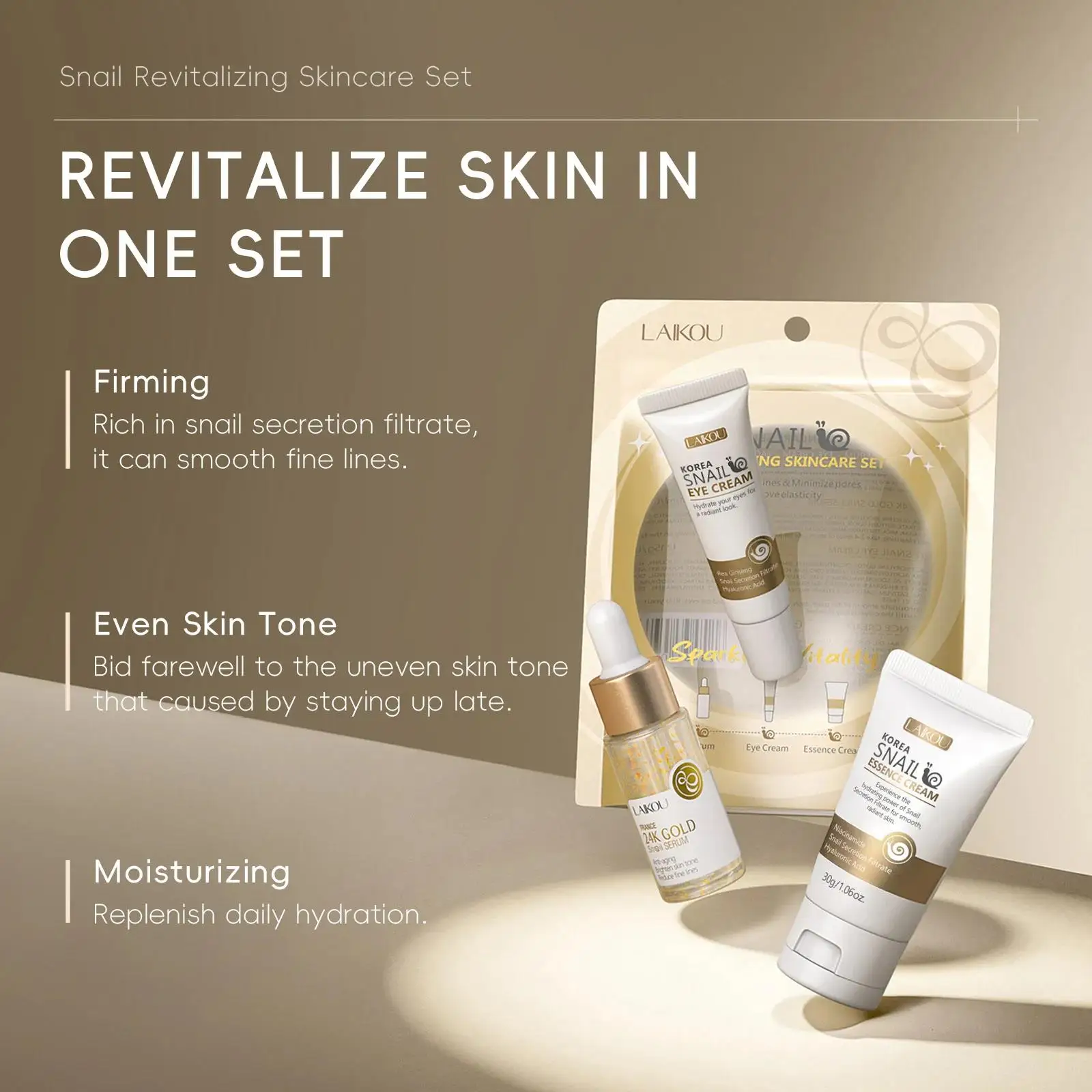 Suero reparador de caracol dor - Luxury Natural Skincare reseña y precio