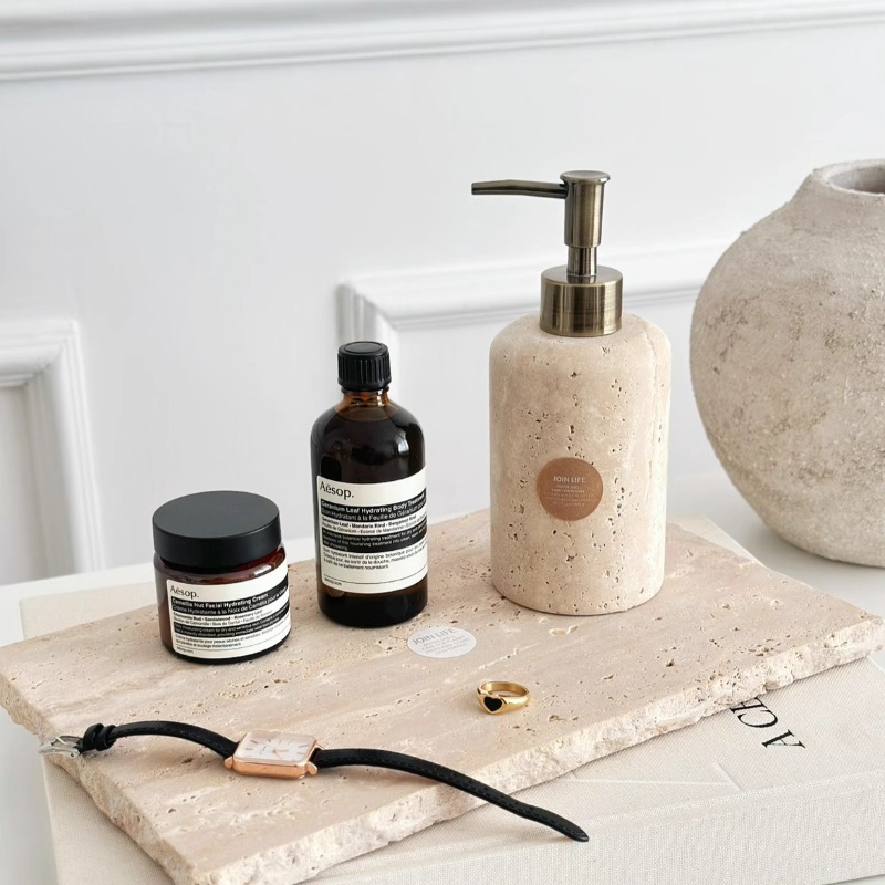 Dispensador de loción de piedr - Luxury Natural Skincare reseña y precio