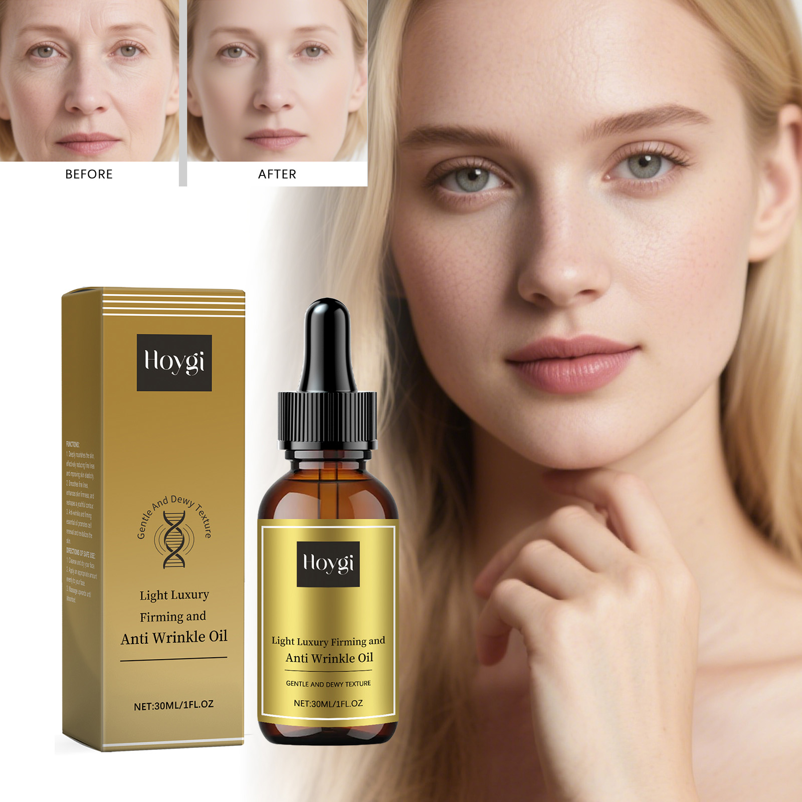 Aceite reafirmante para el cui - Luxury Natural Skincare reseña y precio